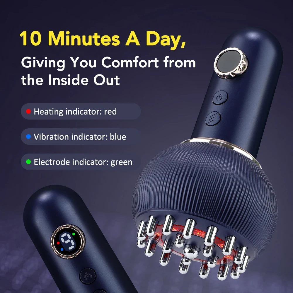 Electric Heated Meridian Massage Brush
